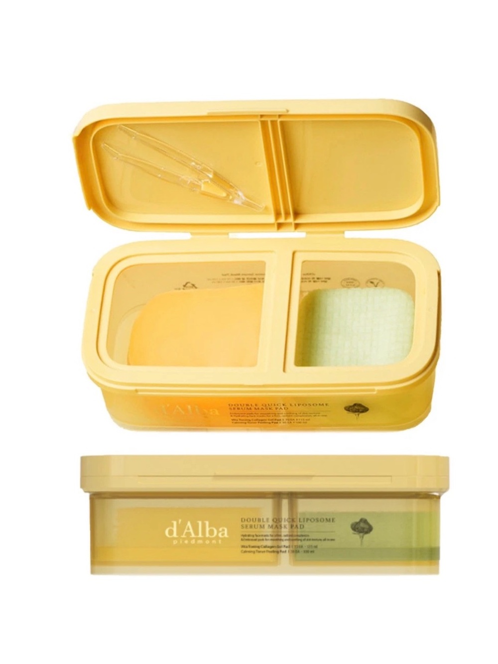 Alba Yellow Dual-Compartment Serum Mask Pads